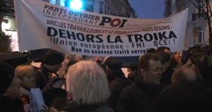 Manifestation en direction de l'ambassade de Grèce le 13/2/12