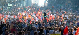 Les travailleurs espagnols manifestent