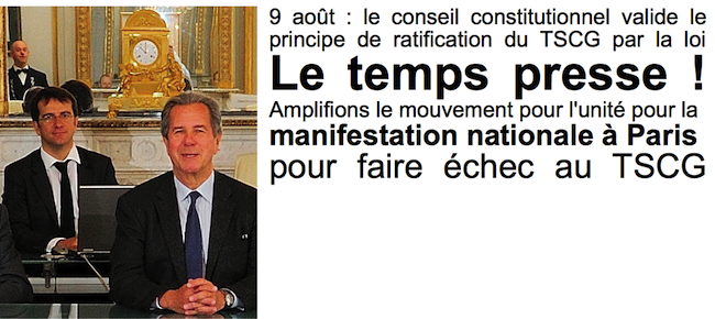 Conseil Constitutionnel donne le feu vert pour le TSCG
