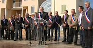 Plus de 200 élus menacent de démissionner (photo FR3-Rhône Alpes)
