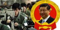 Xi Jinping et ouvriers