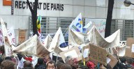 3 février 2011 devant le rectorat de Paris