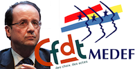 Accord CFDT MEDEF Hollande