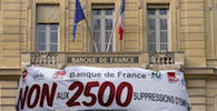 Banque de France grève manif