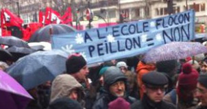 Les enseignants parisiens du primaire manifestent-2013-01-22_14-29-25
