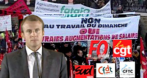 Travail dimanche nuit intersyndicale contre projet Macron