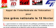 Educ nationale appel grève 12 fév 2013