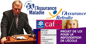Réformes Ayrault calendrier