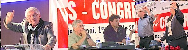 Tribune du meeting du Congrès