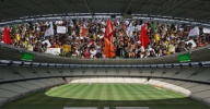 Brésil manifestations stades football