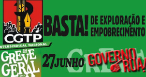 Portugal appel grève générale 27 juin 2013