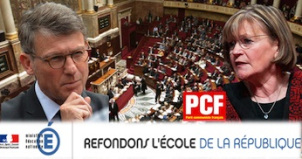 Refondation Ecole votée au parlement grâce au pcf