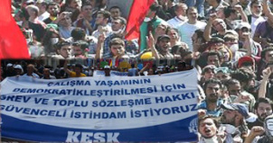 Turquie manifestations et grève KESK