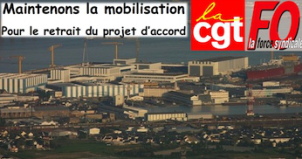 Chantiers navals St Nazaire débrayage retrait projet accord