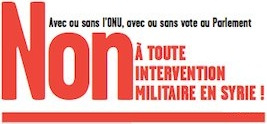 Non à l'intervention !