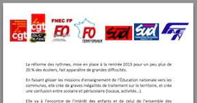 tract rythmes scolaires