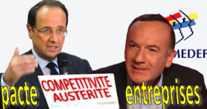 Pacte de responsabilité Gattaz inspire Hollande