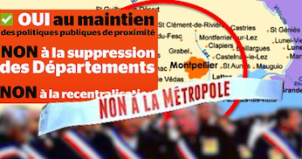 Réforme territoriale Montpellier manifestation des élus 23mai2014