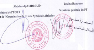 signatures UGTA PT