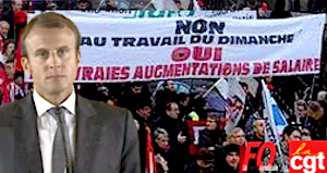 Travail ouverture dimanche Macron