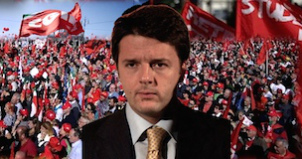 Italie manifestation Matteo renzi