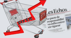 Haussse des prix pacte de responsabilité