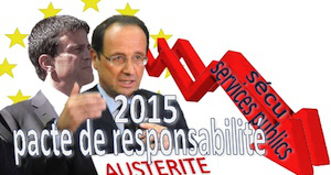 pacte de responsabilité mise en oeuvre 2015 Hollande Valls
