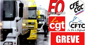 Chauffeurs routiers grève