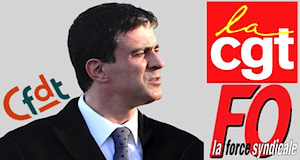Dialogue social Valls passage en force contre syndicats