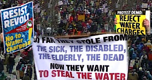 Irlande manifestations taxation de l'eau