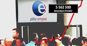 chômage nombre chômeurs hausse février2015