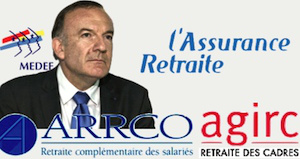 Retraites complémentaires patronat baisse