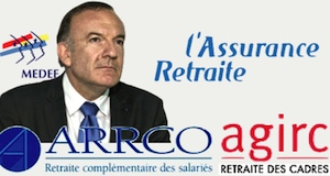 Retraites complémentaires patronat baisse