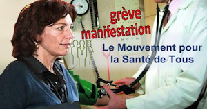 Santé grève manifestation des professionnels